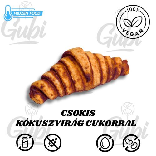 Csokis Croissant (kókuszvirág cukorral) 20 db-os gyüjtőcsomagolásban